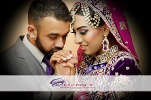beautiful picture of an Asian Couple on their wedding day