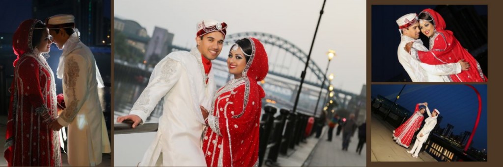 Bengali wedding UK - album layout styles - examples
