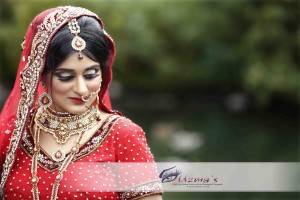 Asian Bride on her wedding day in UK.
