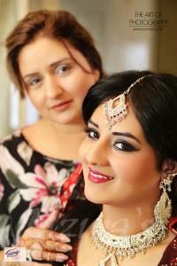 Uzma with the Bride. Makeup and Photography done by Uzmas