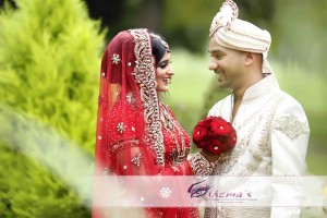 A perfect moment captured by the photographer on the Asian Couples wedding day in UK