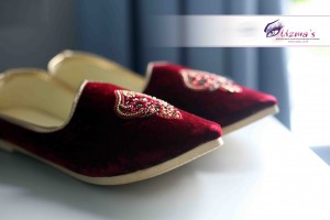 Traditional Asian Groom Wedding shoes called Khussa