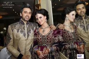 Asian Bride and Groom on their wedding day