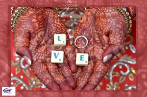Picture of Mehndi on an Asian Brides hands