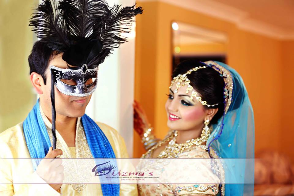 Photoshoot of an Asian Couple at their wedding